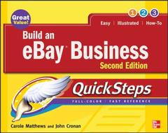 Couverture de l’ouvrage Build an eBay business quicksteps