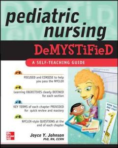 Couverture de l’ouvrage Pediatric nursing demystified