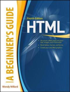 Couverture de l’ouvrage HTML: a beginner's guide