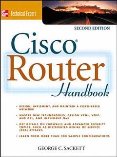 Couverture de l’ouvrage Cisco router handbook (2° Ed)