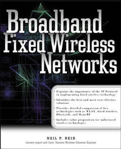 Couverture de l’ouvrage Broadband fixed wireless networks