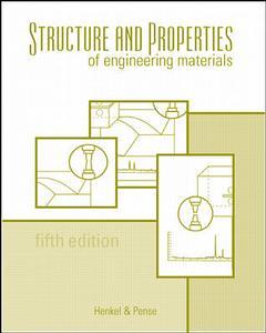 Cover of the book Structure & properties of engineering materials. 5° Ed