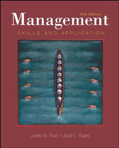 Couverture de l’ouvrage Management: skills and application with powerweb (10th ed )