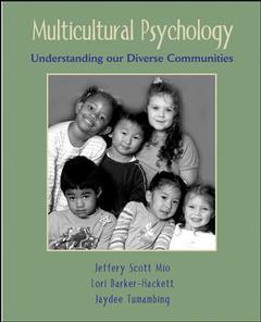 Couverture de l’ouvrage Multicultural psychology