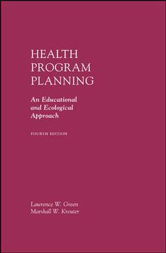 Couverture de l’ouvrage Health program planning: an educational and ecological approach with online access (4th ed.)