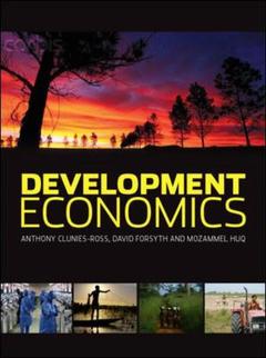Couverture de l’ouvrage Development economics
