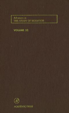 Cover of the book Advances in the Study of Behavior