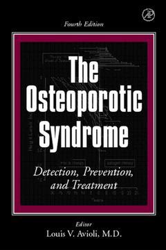 Couverture de l’ouvrage The Osteoporotic Syndrome