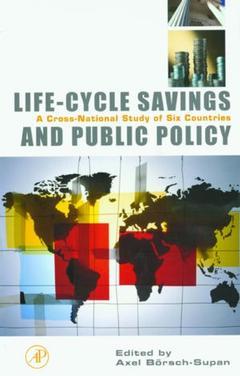 Couverture de l’ouvrage Life-Cycle Savings and Public Policy