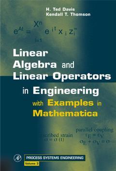 Cover of the book Linear Algebra and Linear Operators in Engineering
