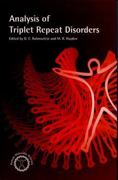 Couverture de l’ouvrage Analysis of Triplet Repeat Disorders