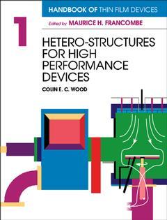 Couverture de l’ouvrage Handbook of thin film devices: frontiers of research technology & applications 5 volume set
