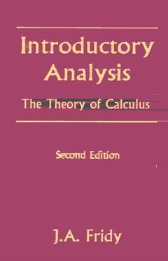 Cover of the book Introductory Analysis