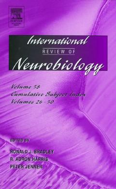 Couverture de l’ouvrage International Review of Neurobiology