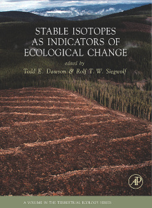 Couverture de l’ouvrage Stable Isotopes as Indicators of Ecological Change