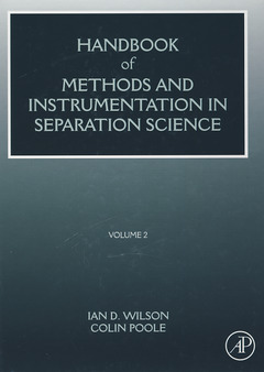 Couverture de l’ouvrage Handbook of methods and instrumentation in separation science