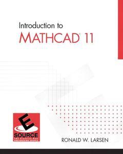Couverture de l’ouvrage Introduction to MathCAD 11