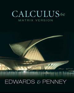 Couverture de l’ouvrage Calculus, matrix version (6° ed )