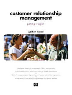 Couverture de l’ouvrage Customer relationship management : getting it right !