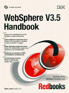 Couverture de l’ouvrage WebSphere V3.5 handbook with CD-ROM