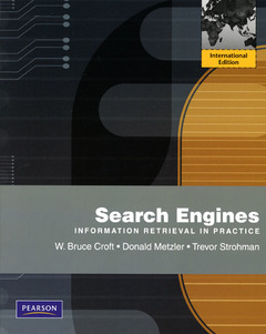 Cover of the book Search engines: Information retrieval in practice (International Ed.)