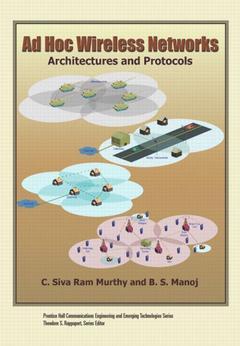 Couverture de l’ouvrage Ad hoc wireless networks : architectures and protocols