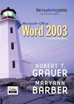 Cover of the book Exploring microsoft word 2003 comprehensive and student resource cd package
