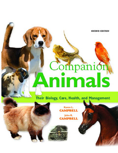 Cover of the book Companion animals : their biology, care, health and management (2nd Ed)