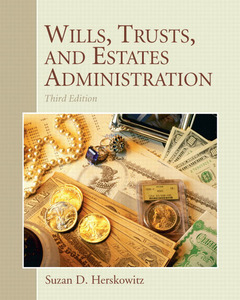 Couverture de l’ouvrage Wills, trusts, and estates (3rd ed )