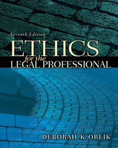 Cover of the book Ethics for the legal professional (7th ed )