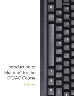 Couverture de l’ouvrage Introduction to multisim for the dc/ac course (1st ed )