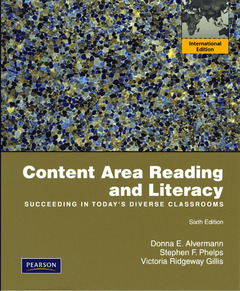 Cover of the book Content area reading and literacy