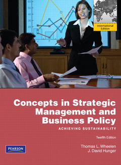 Couverture de l’ouvrage Concepts in strategic management & business policy (12nd ed )