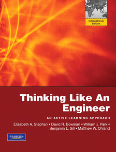 Cover of the book Thinking like an engineer (1st ed )