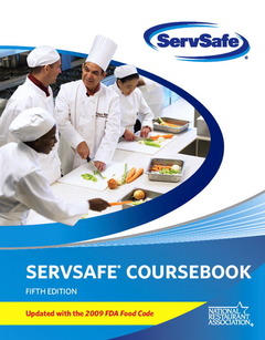 Couverture de l’ouvrage Servsafe coursebook with online exam voucher 5th edition, updated with 2009 fda food code (5th ed )