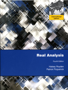 Couverture de l’ouvrage Real analysis (International Edition)