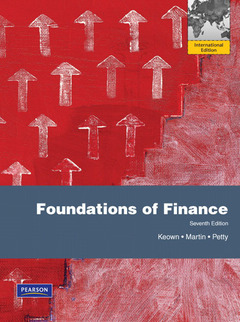 Couverture de l’ouvrage Foundations of finance 7/e, keown (7th ed )