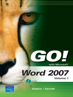 Cover of the book Go! with microsoft word 2007, volume 1