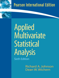 Couverture de l’ouvrage Applied multivariate statistical analysis, 