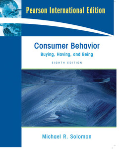 Couverture de l’ouvrage Consumer behavior: Buying, having and being, PIE