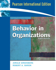 Cover of the book Behavior in organizations International Edition