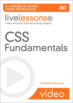 Couverture de l’ouvrage Css fundamentals (video training) (1st ed )