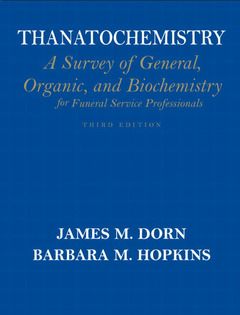 Couverture de l’ouvrage Thanatochemistry (3rd ed )