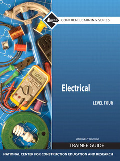 Couverture de l’ouvrage Electrical 4 trainee guide, 2008 nec, paperback (1st ed )