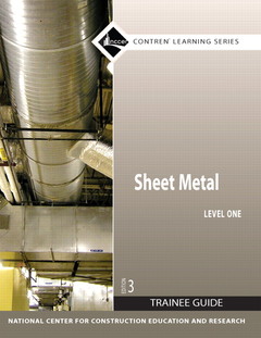Couverture de l’ouvrage Sheet Metal Trainee Guide, Level 1