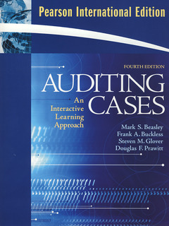 Couverture de l’ouvrage Auditing & cases, an interactive learning approach, (4th Ed. PIE)