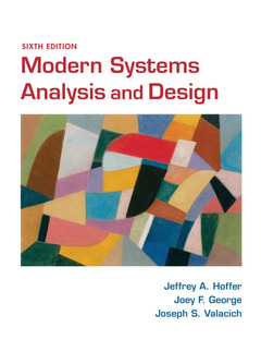 Cover of the book Modern systems analysis and design (6th ed )