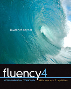 Couverture de l’ouvrage Fluency with information technology (4th ed )