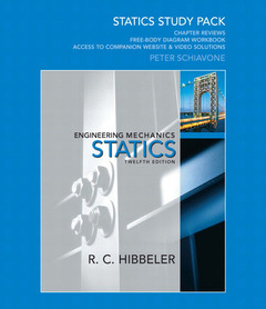 Cover of the book Statics study pack for engineering mechanics (12nd ed )