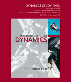 Cover of the book Dynamics study pack for engineering mechanics (12nd ed )